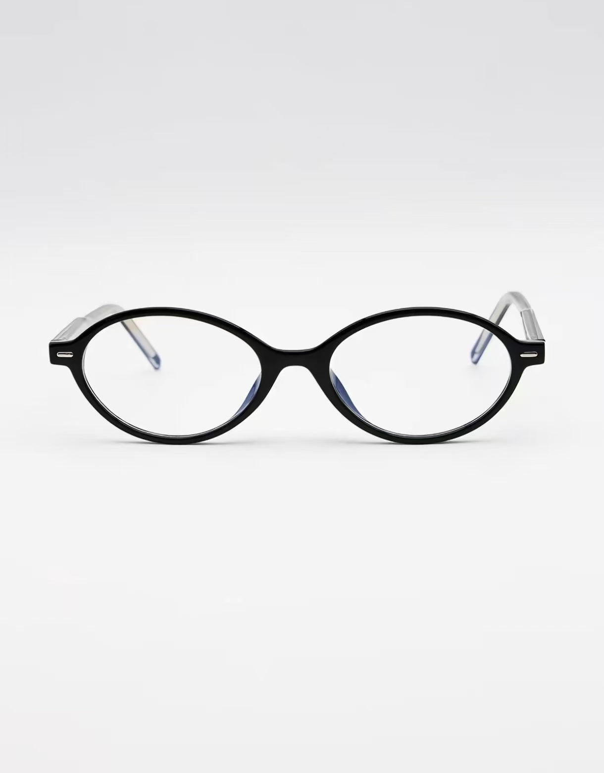 Unisex Acetate Oval 51mm Full-Rim Glasses
