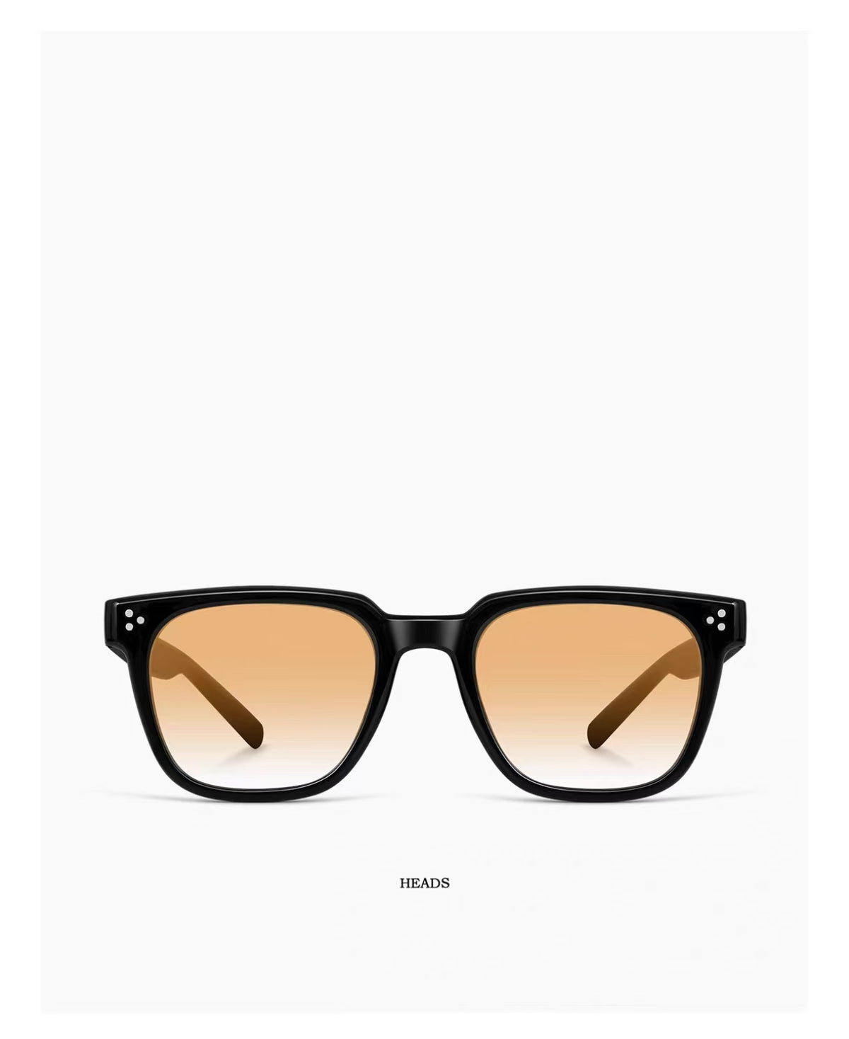 Unisex’s Amber Brown full-rim square sunglasses, front view