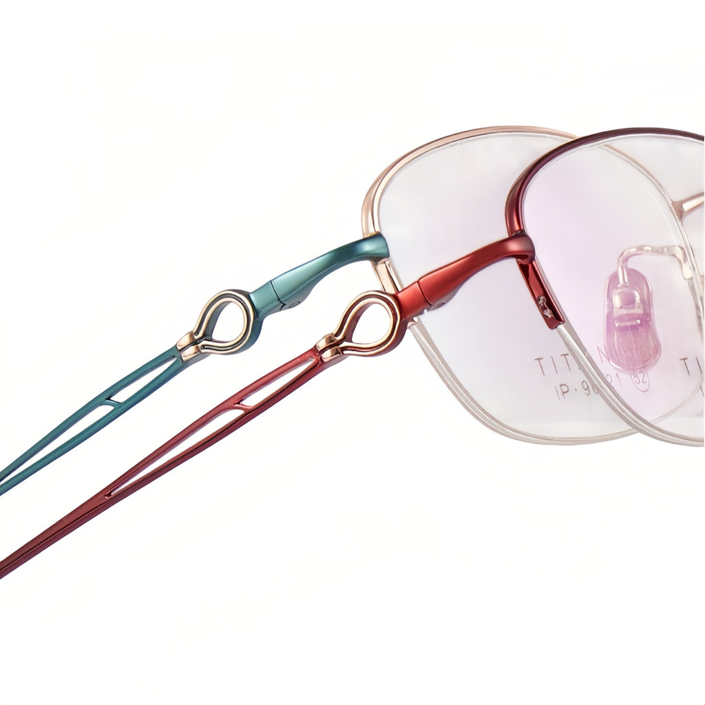 Vintage Minimalist Timeless Semi-Rimmed Eyeglasses