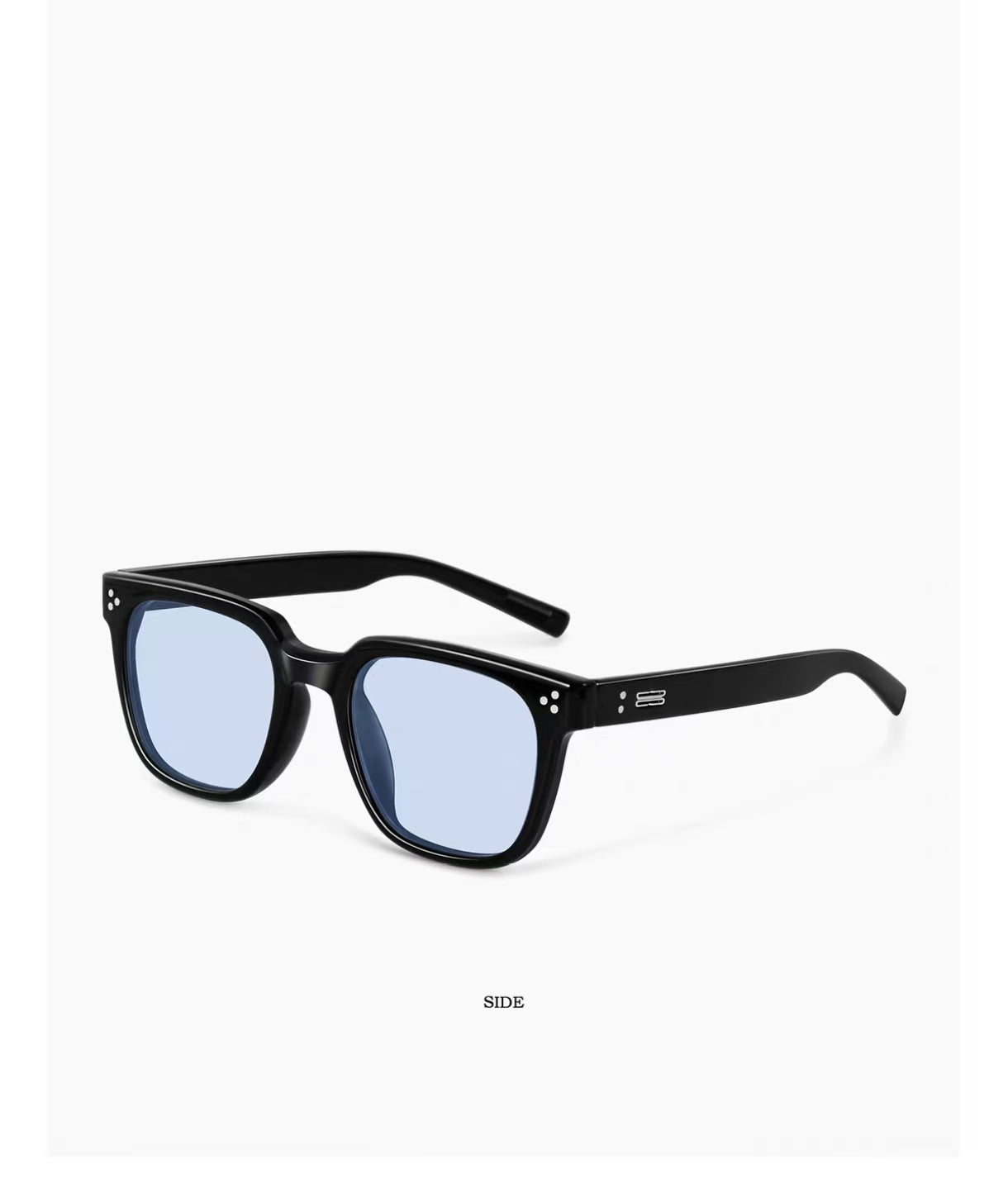 Vintage Unisex Blue Square Outdoor UV400 Sunglasses