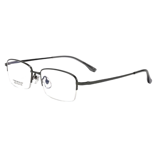 Classic Business Semi-Rimmed Eyeglasses