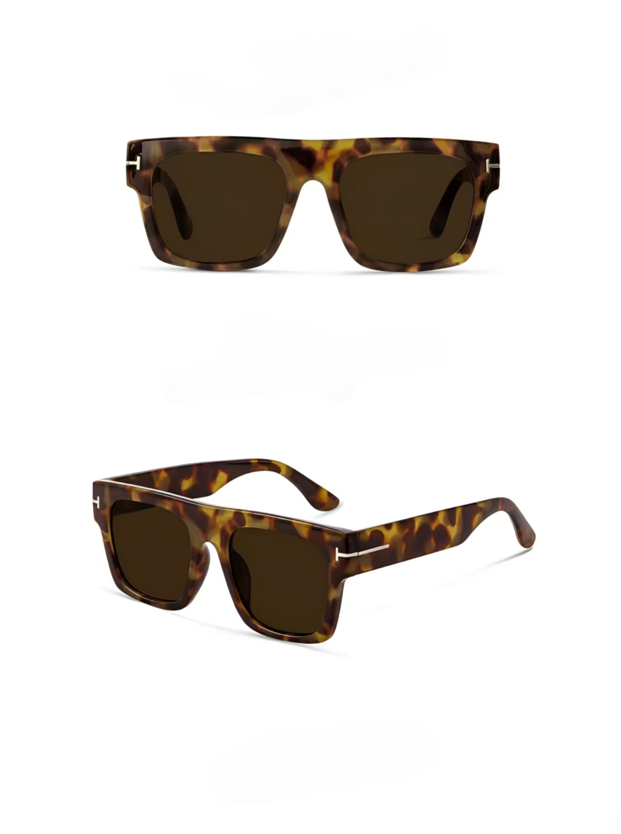 Men’s Grey Oversized Driving Anti-Glare UV400 Sunglasses