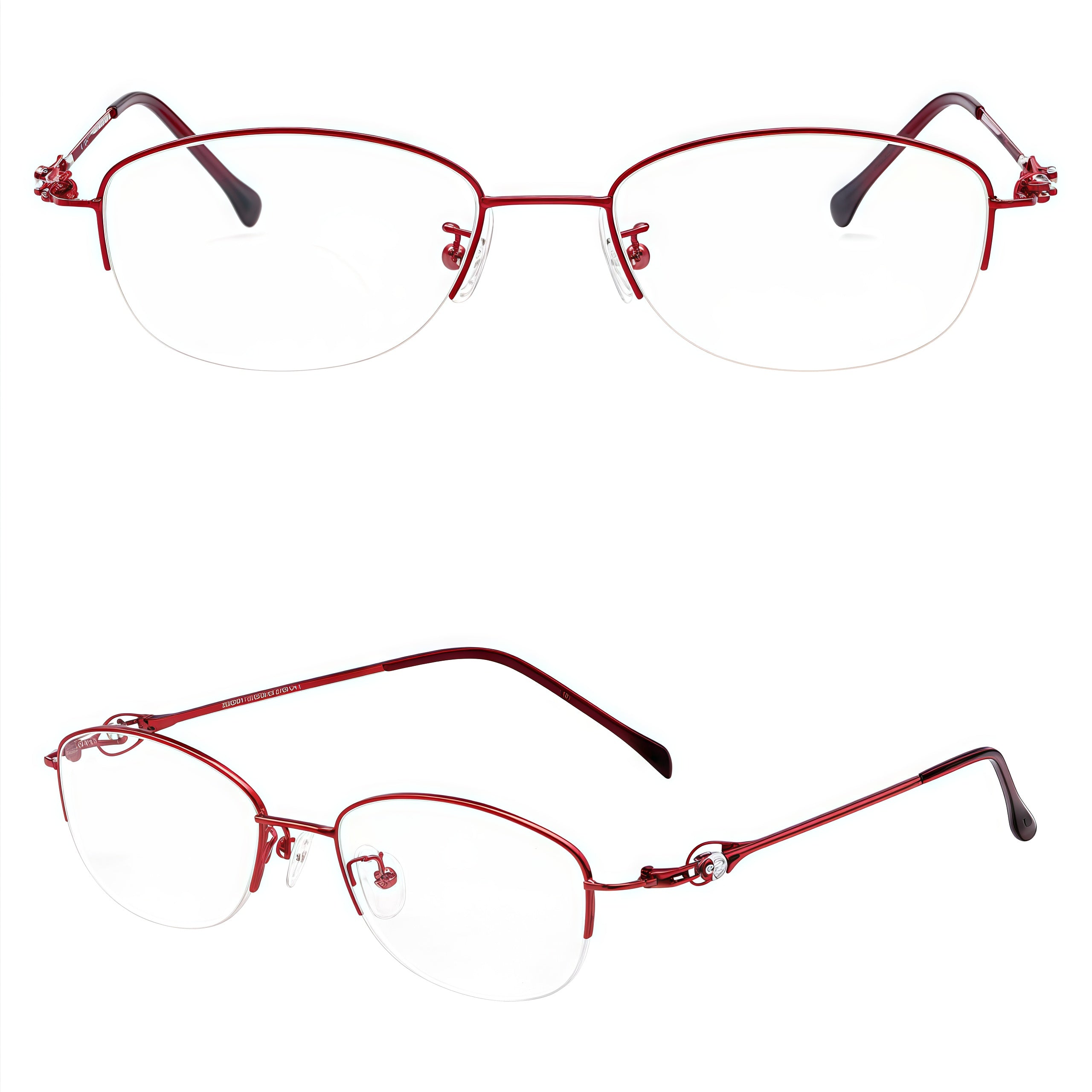 Premium Elegant Comfort Fit Semi-Rimmed Glasses