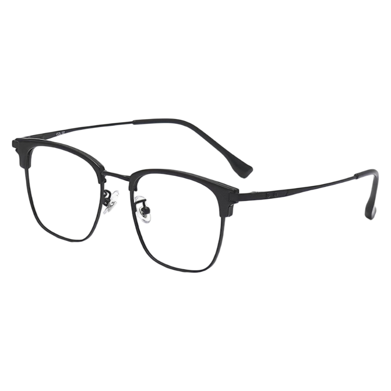 Fashion Oversized Square Semi-Rimmed Glasses