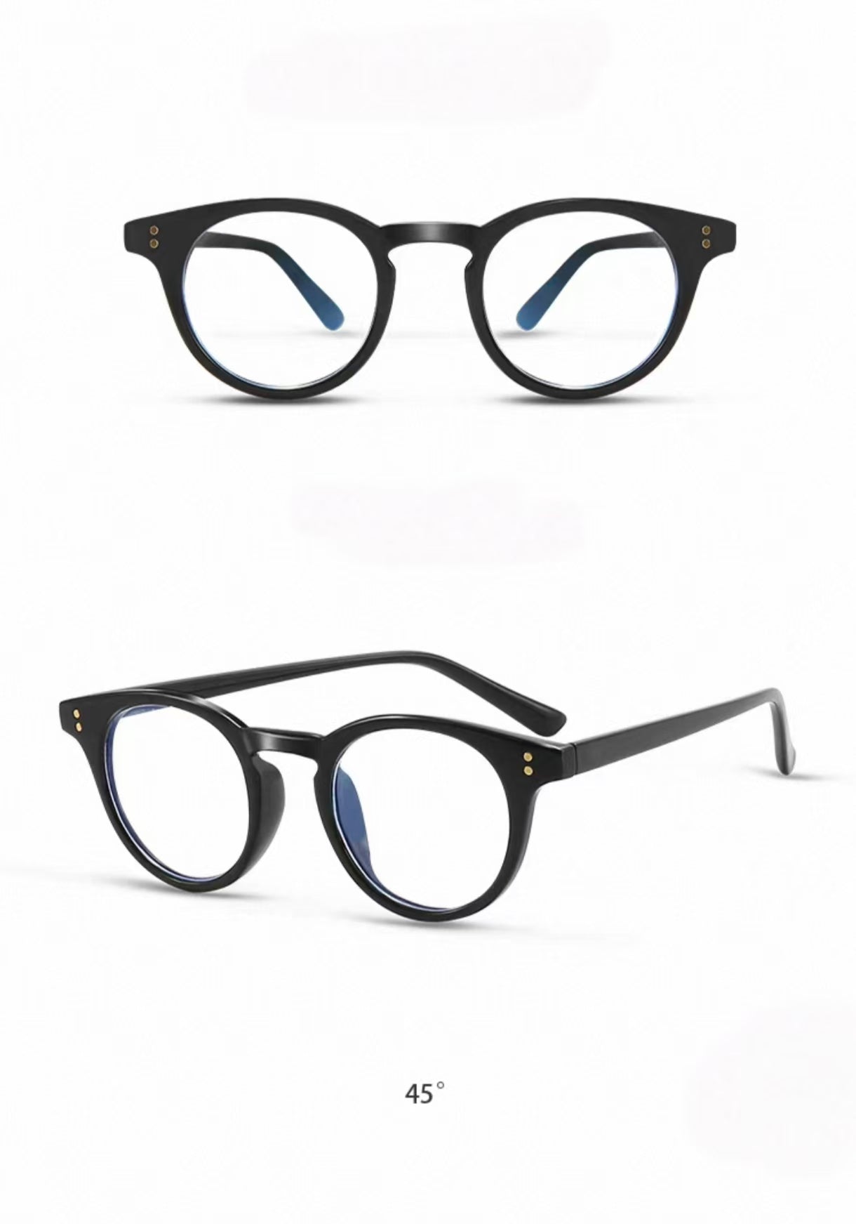 Unisex Ultra-Light Retro Small Black Frame Anti-Blue Light Glasses