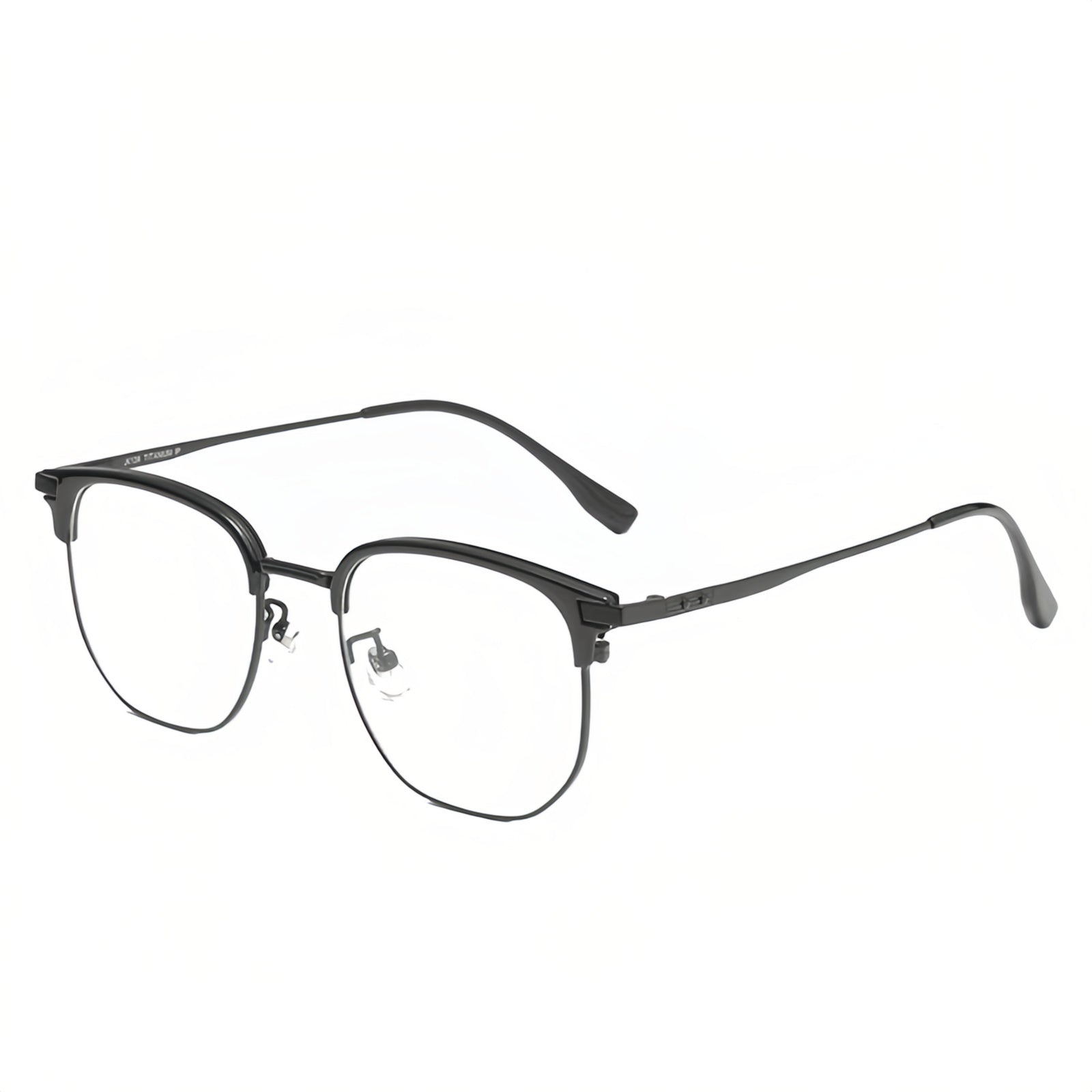 Modern Minimalist Comfort Semi-Rimmed Eyeglasses