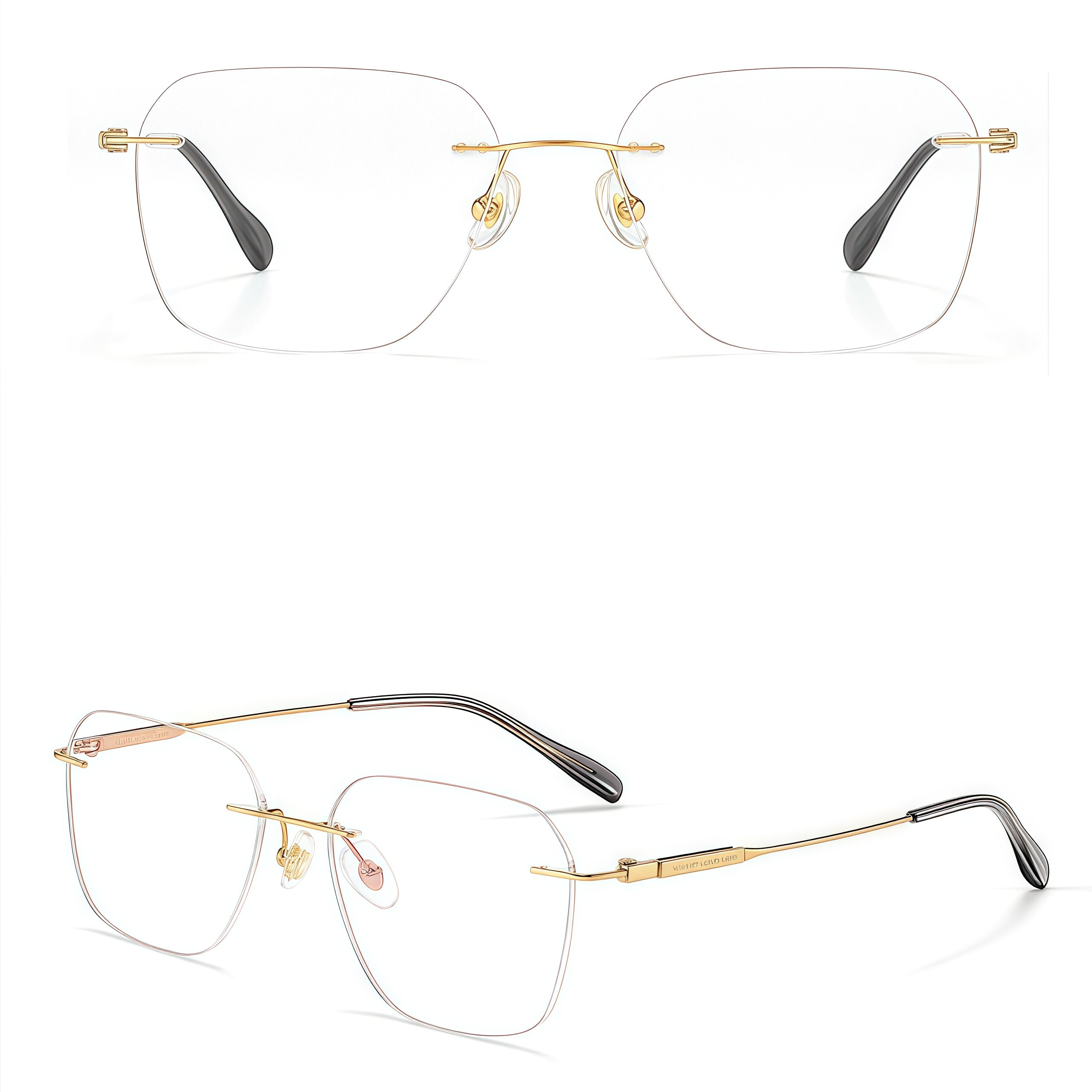 Trendy Stylish Comfort Rimless Glasses