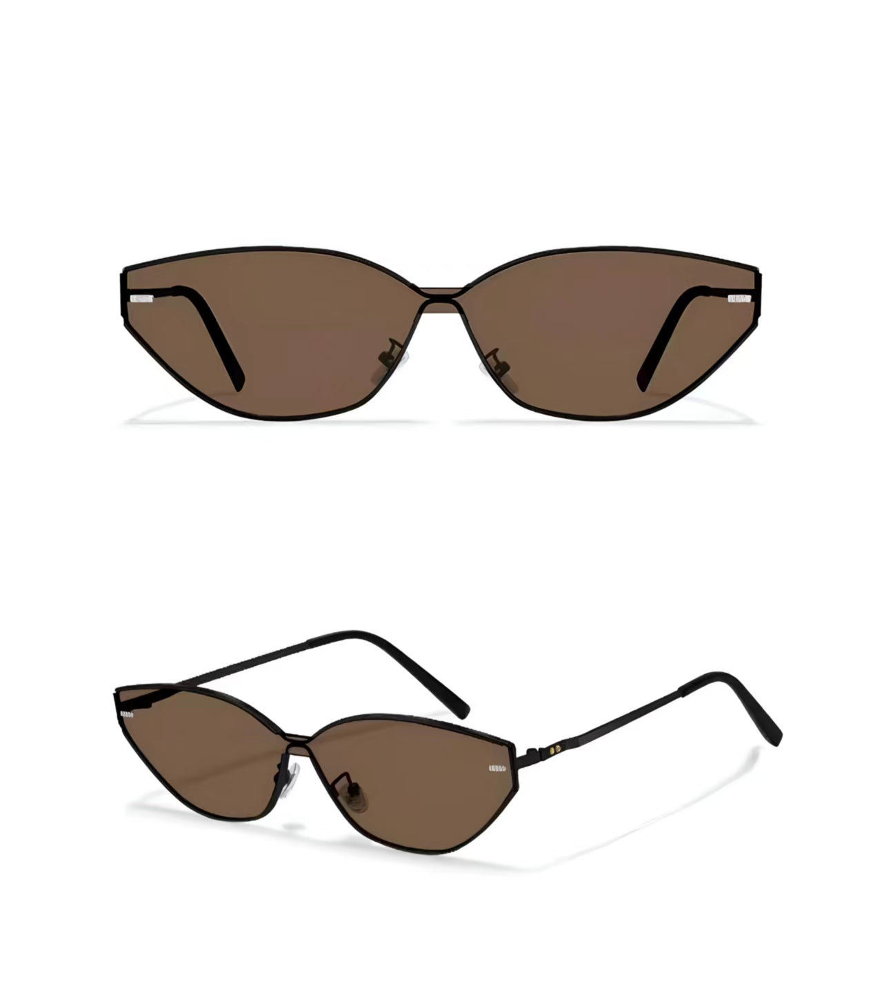 Y2K Women’s Luxury Rimless Small Oval UV400 Sunglasses