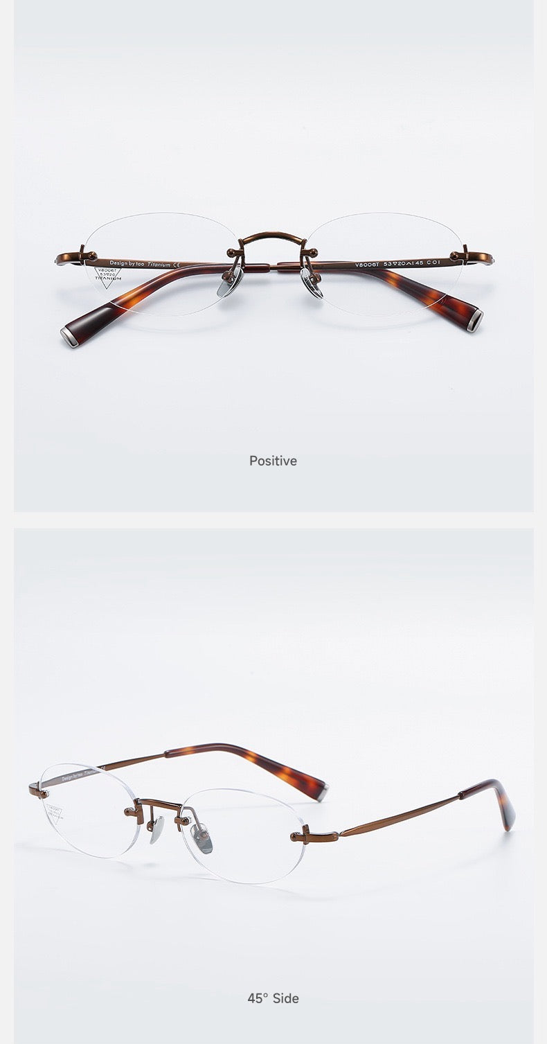 Timeless Minimalist Premium Rimless Glasses