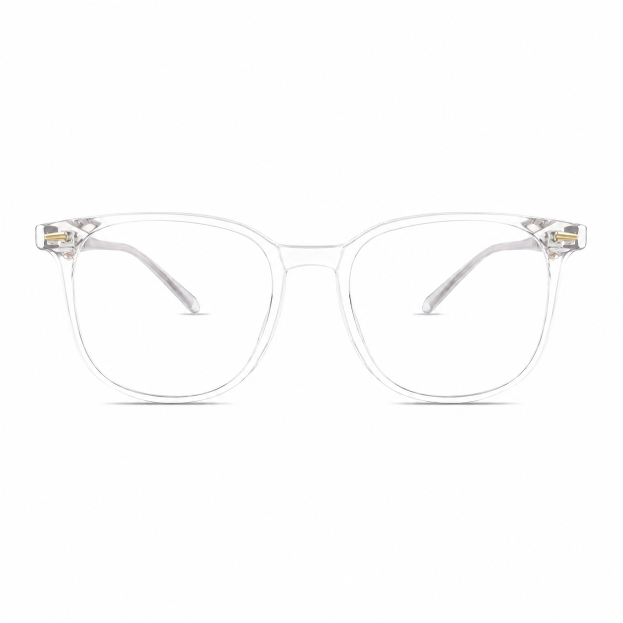 Crystal Clear eyeglass frame, front product view