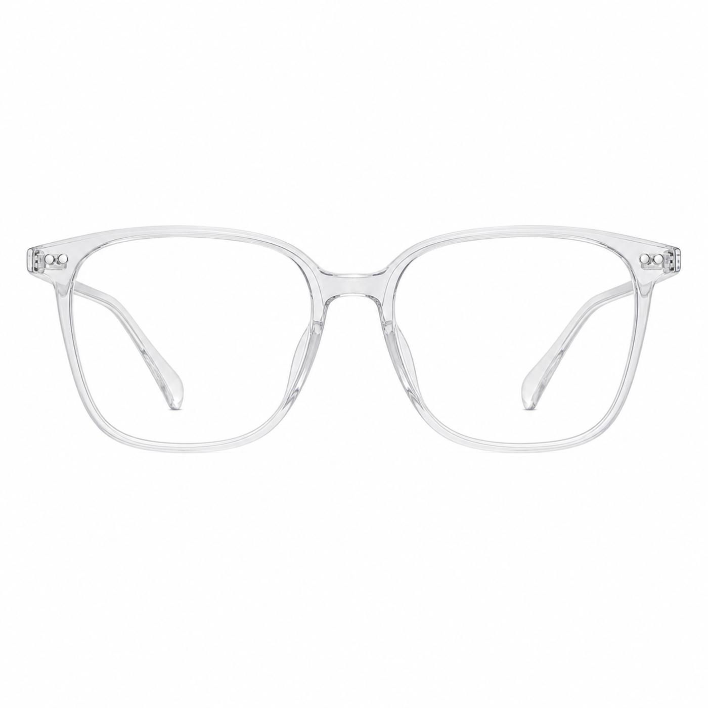 Crystal Clear eyeglass frame, front product view