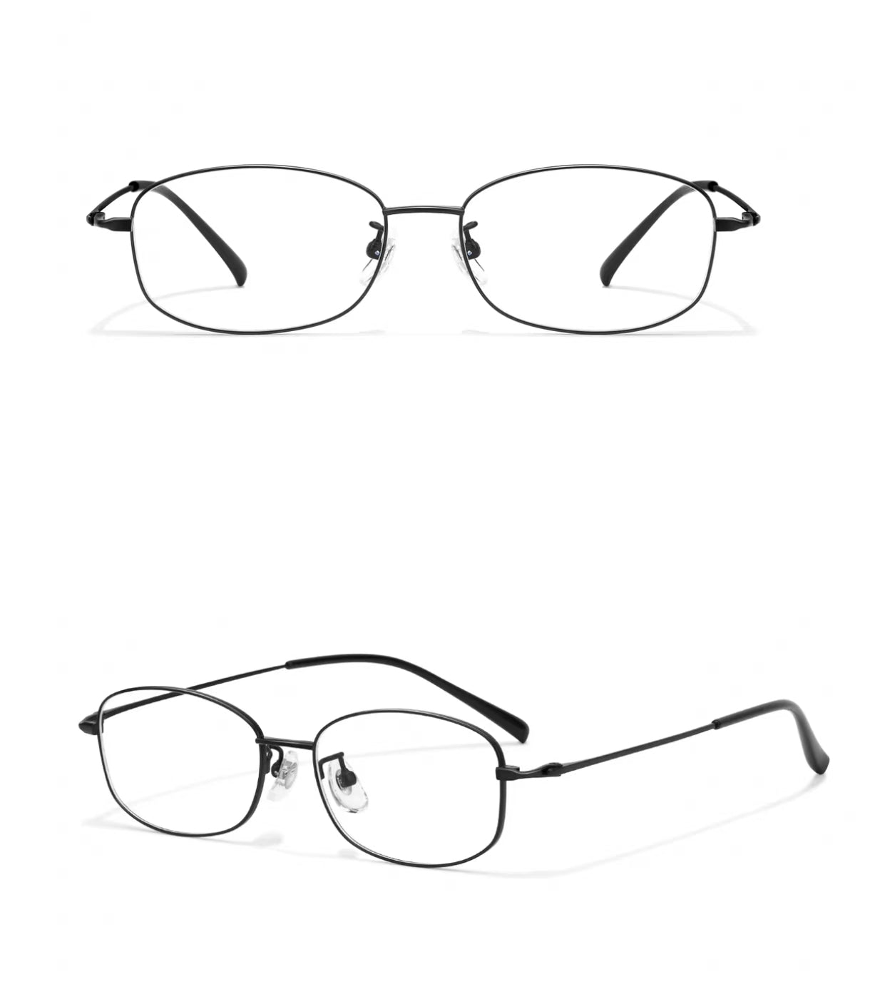 Women’s Ultra-Light Titanium Small Square Anti-Blue Light High Prescription Glasses