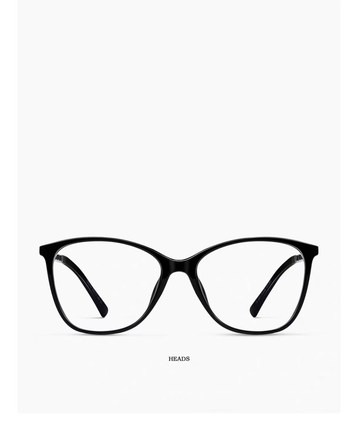 Women’s Chic Ultra-Light Oversized Black Cat Eye Blue Light Glasses