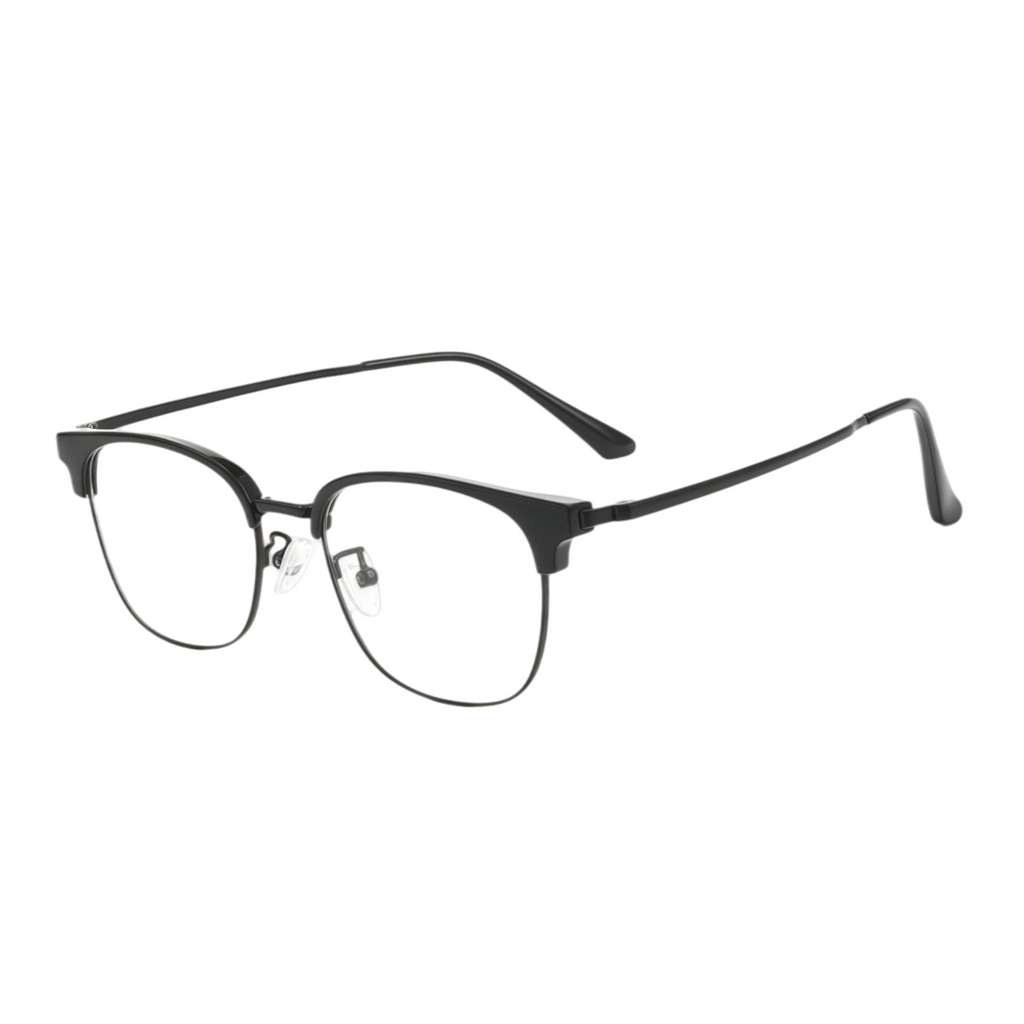 Sophisticated Semi-Rimmed Eyeglasses