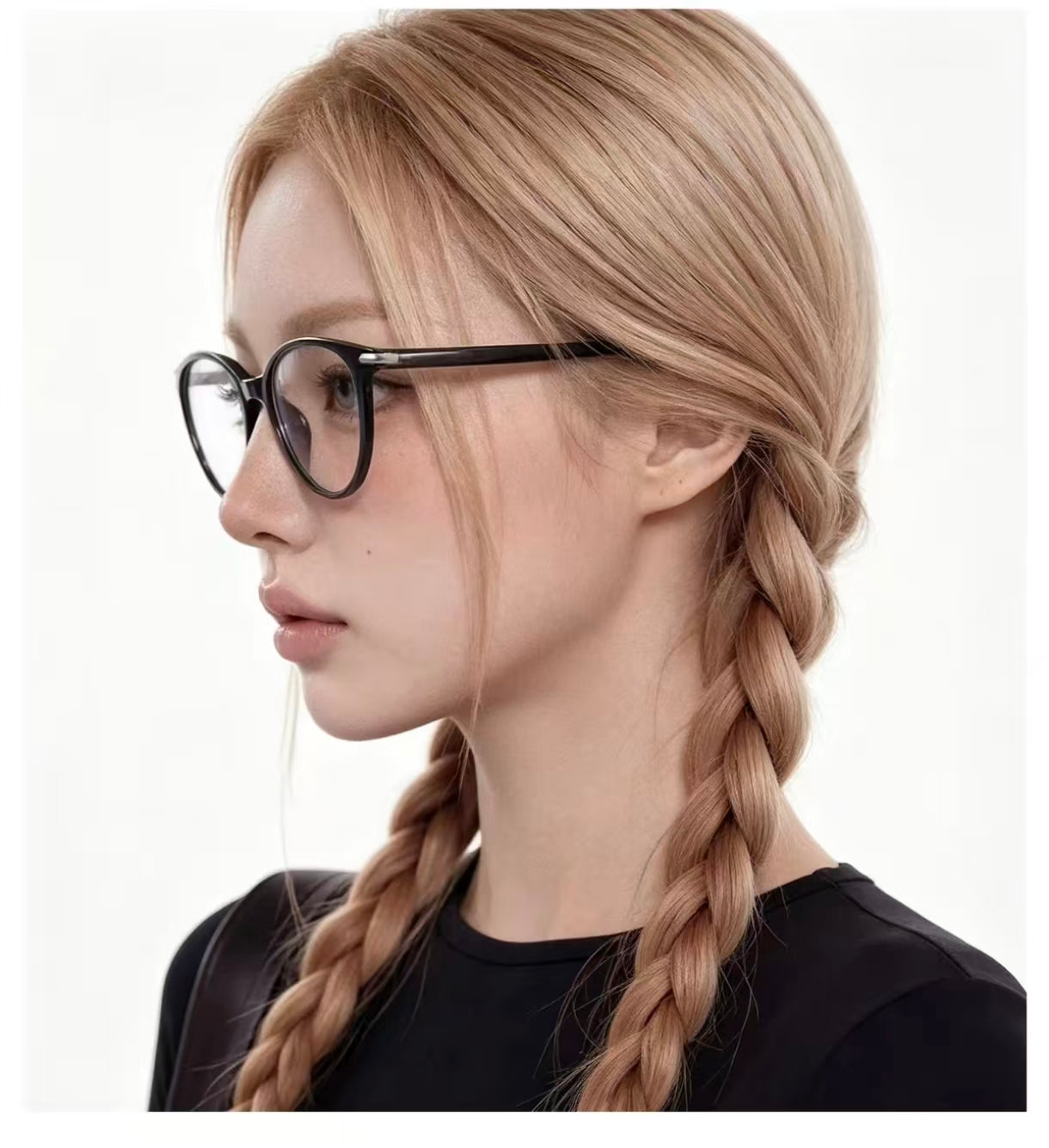 Women’s Chic Black Cat Eye Premium Glasses Frames