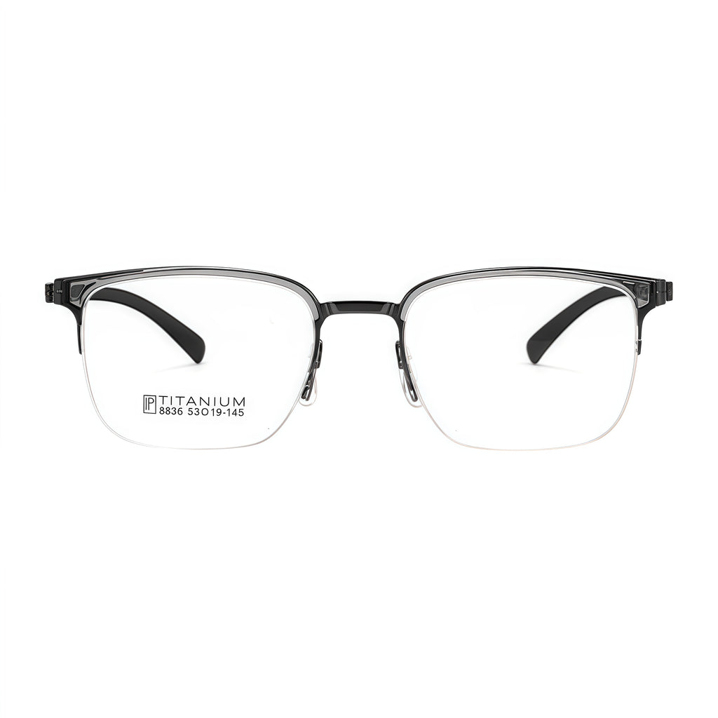 Lightweight Comfort Semi-Rimmed Eyeglasses