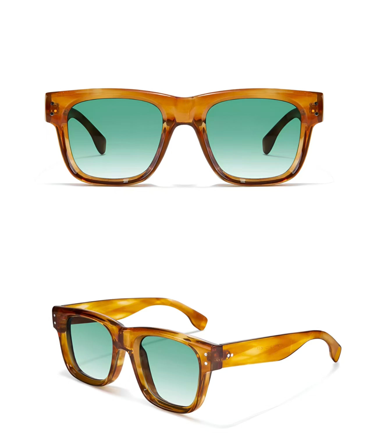 Crystal Brown women's polycarbonate oversized square sunglasses, product views