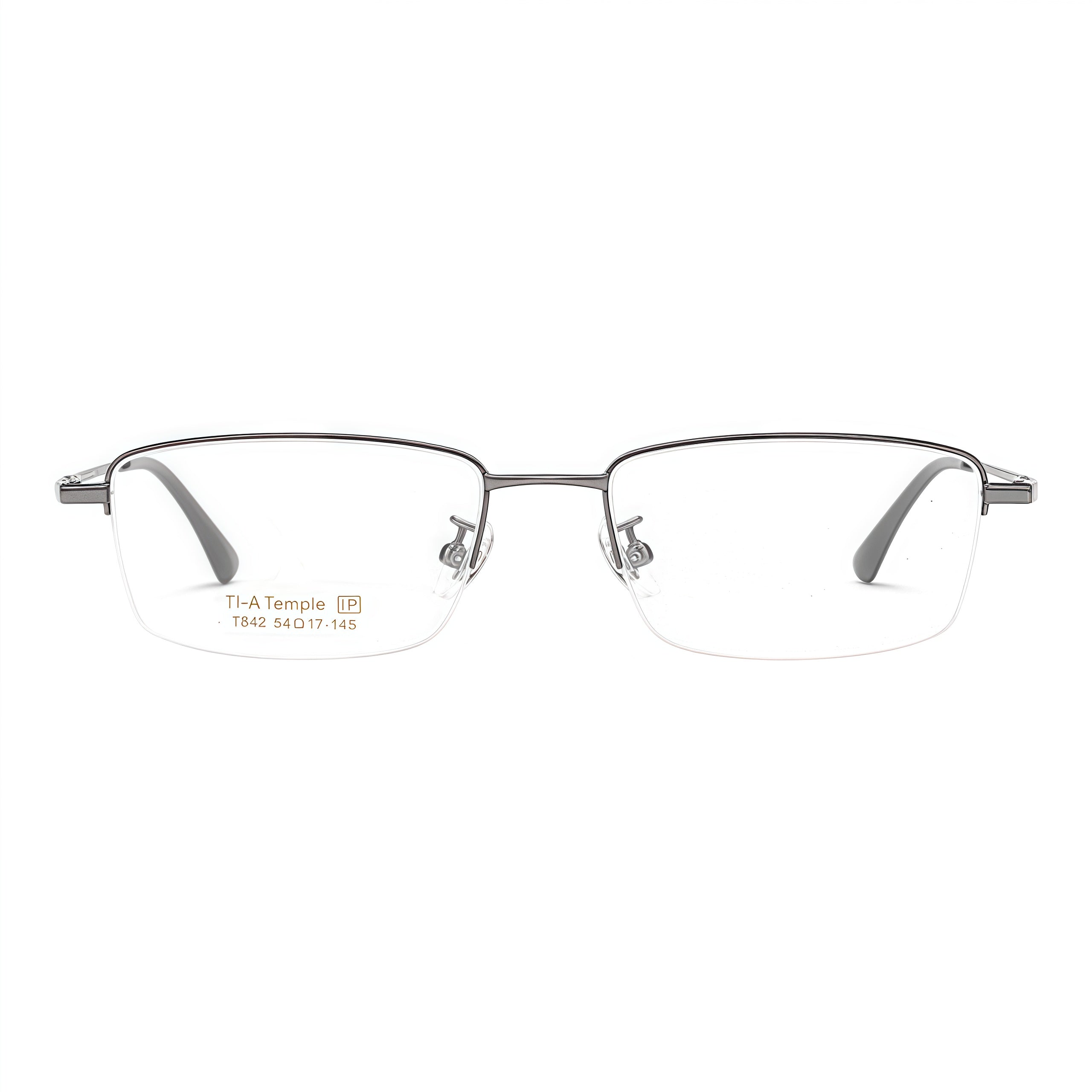 Professional Minimalist Sophisticated Semi-Rimmed Eyeglasses