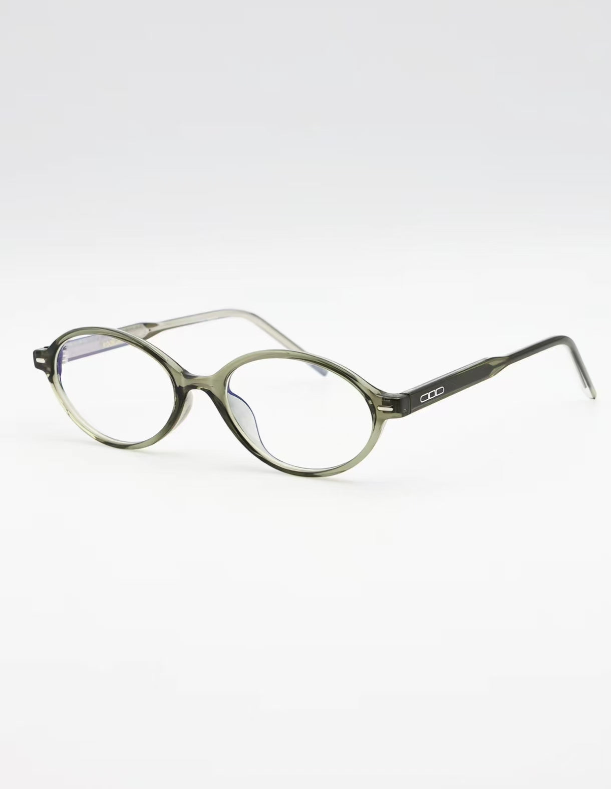 Unisex Acetate Oval 51mm Full-Rim Glasses