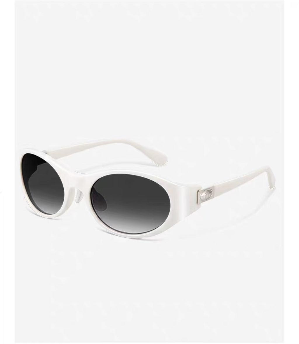 Vintage Cyberpunk Women’s Oval Cat Eye Sunglasses