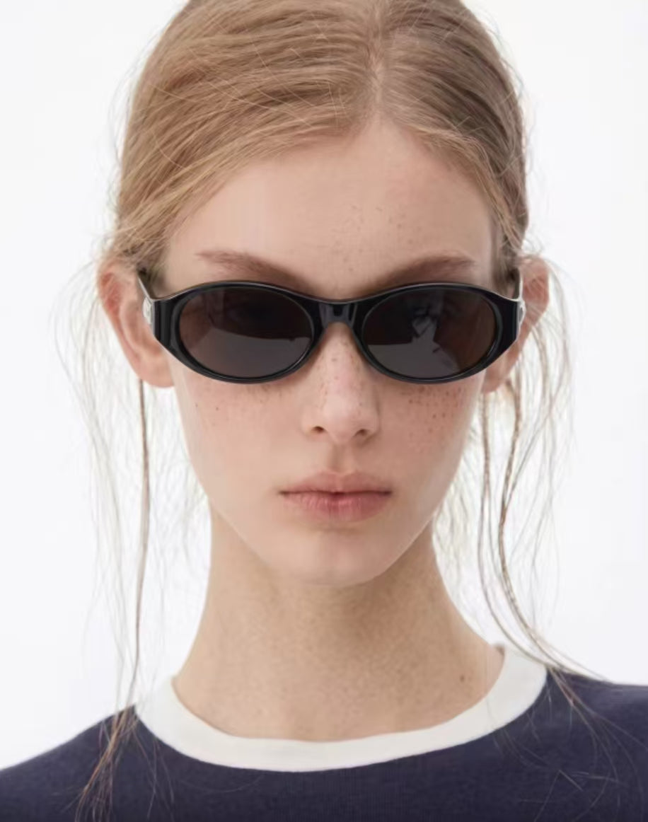 Vintage Cyberpunk Women’s Oval Cat Eye Sunglasses