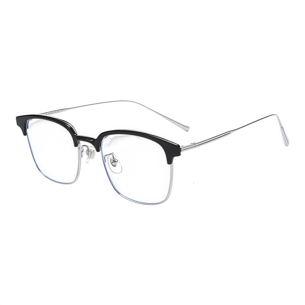 Classic Avant-Garde Semi-Rimmed Eyeglasses