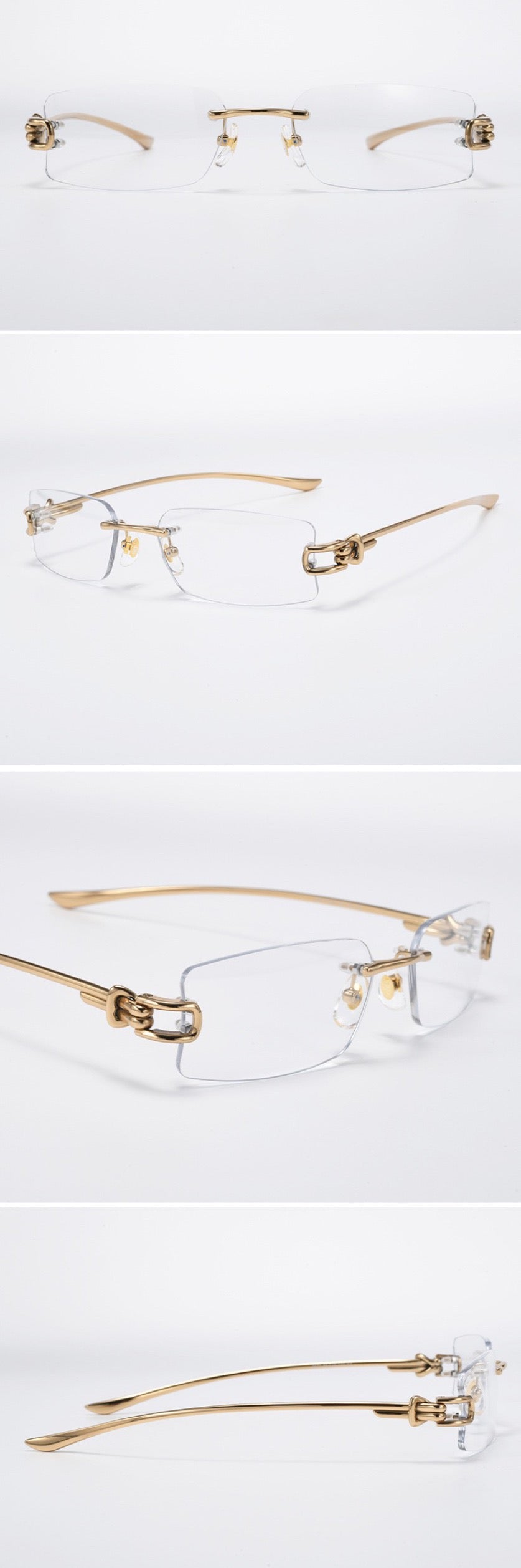 Premium Minimalist Stylish Rimless Eyeglasses