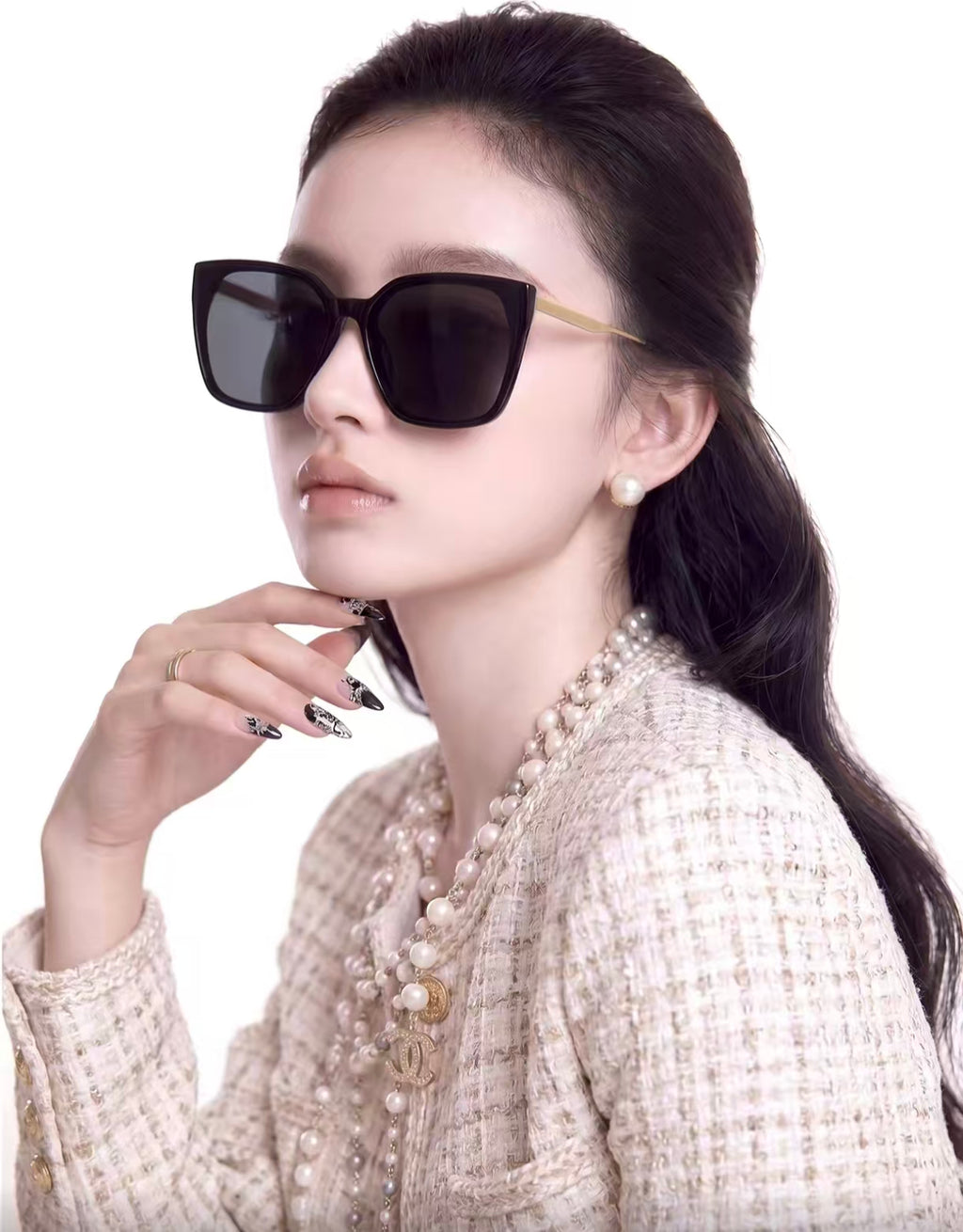 Vintage Trendy Women’s Oversized Square UV400 Sunglasses