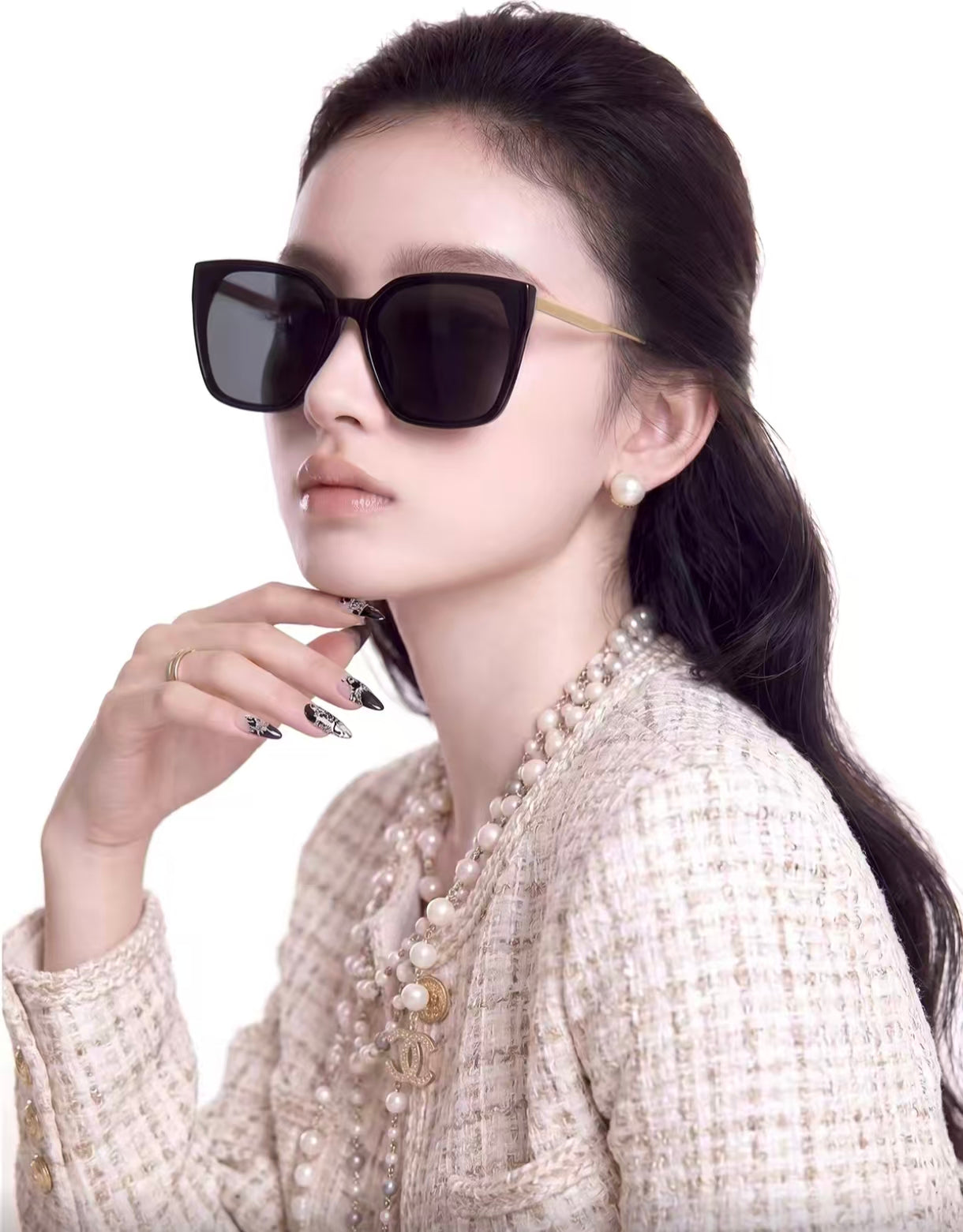 Vintage Trendy Women’s Oversized Square UV400 Sunglasses