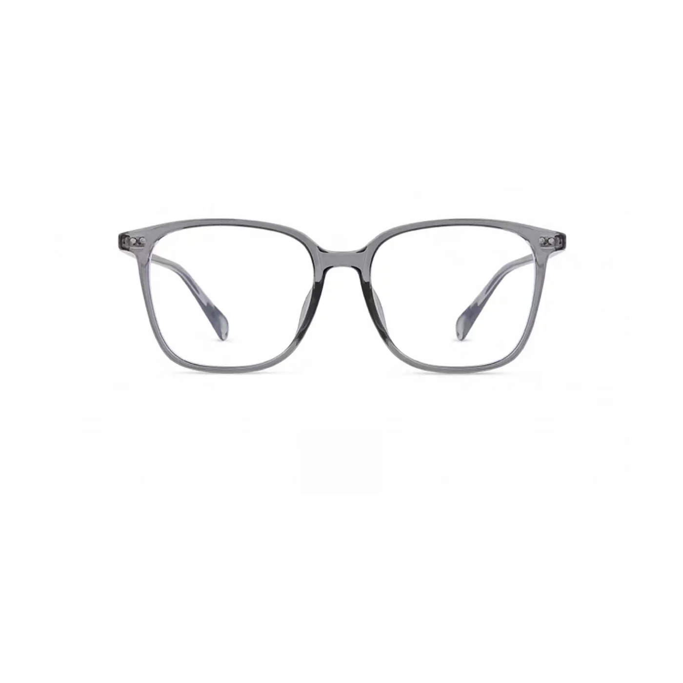 Crystal Gray eyeglass frame, front product view