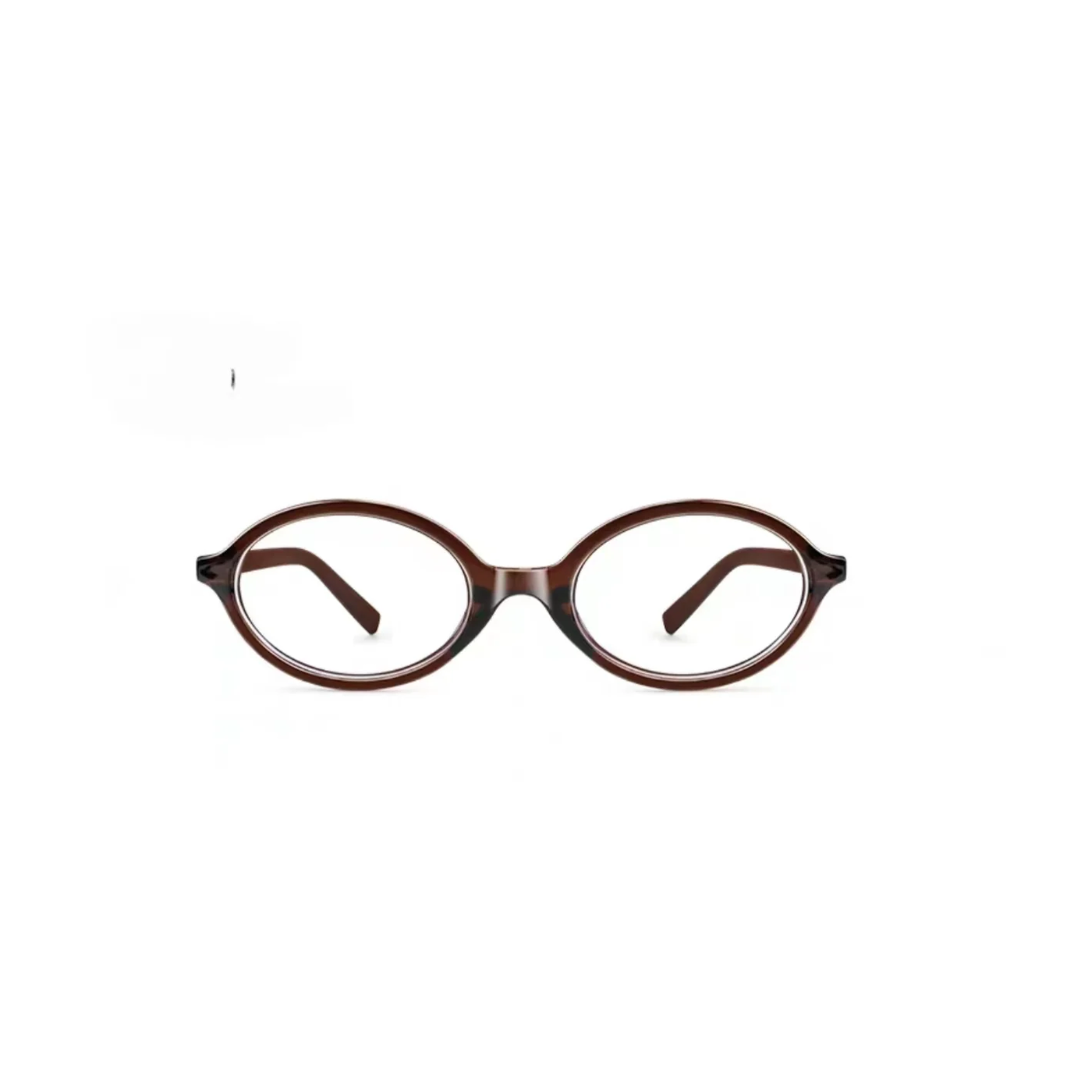 Dark Tea Brown eyeglass frame, front product view
