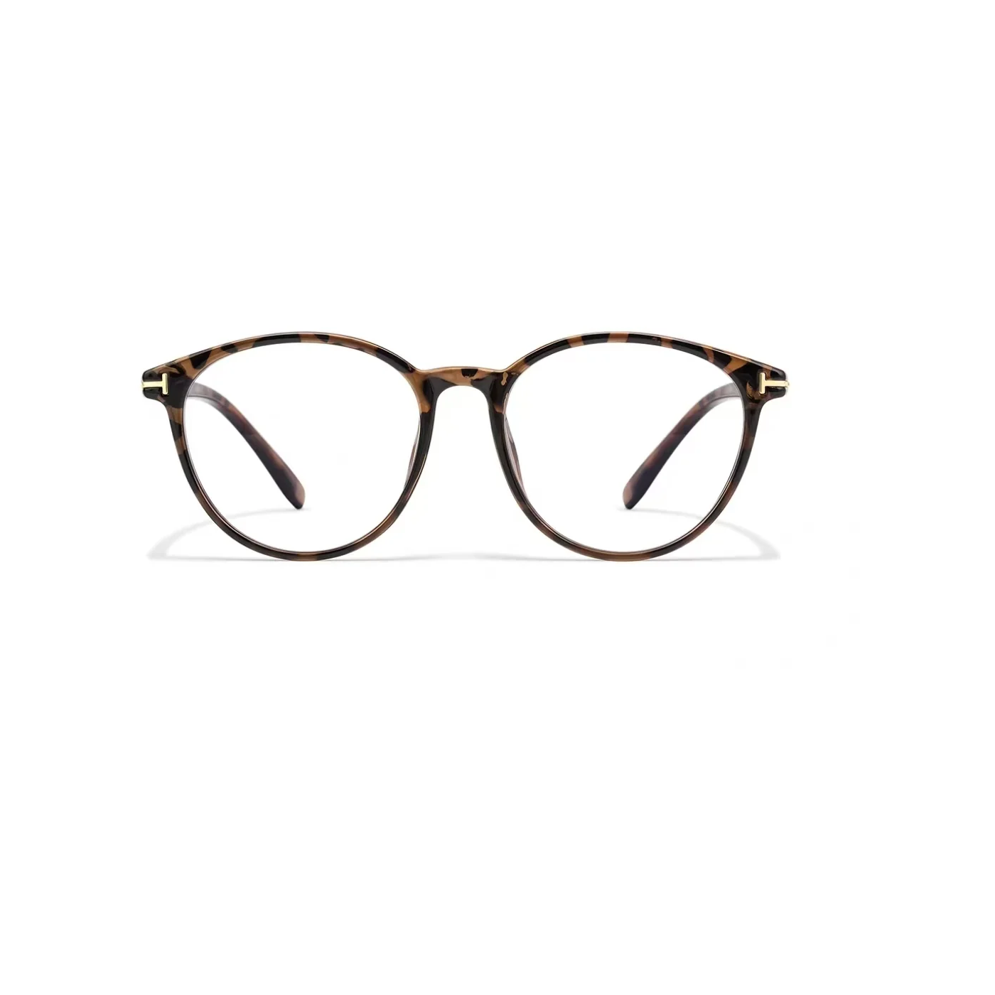Tortoise Shell eyeglass frame, front product view