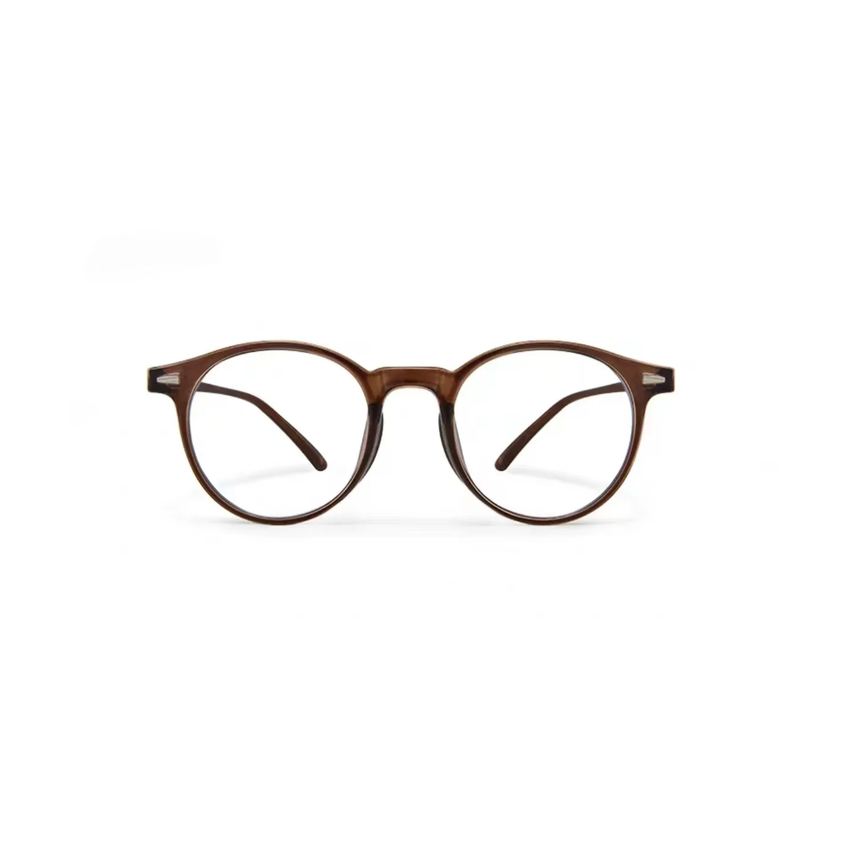 Tea Brown eyeglass frame, front product view
