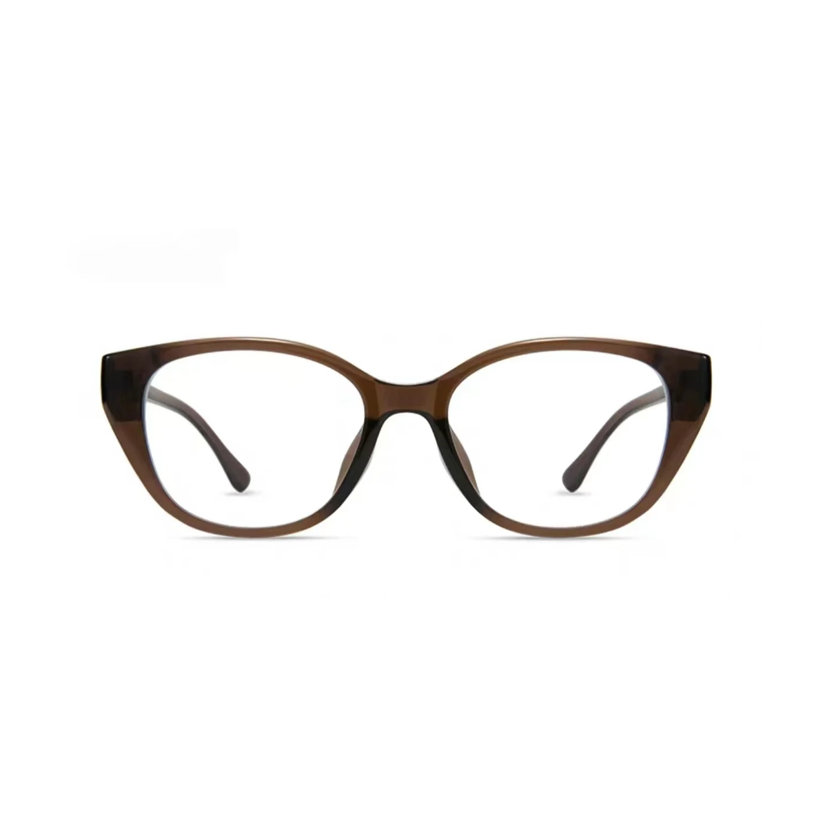 Chestnut Brown eyeglass frame, front product view