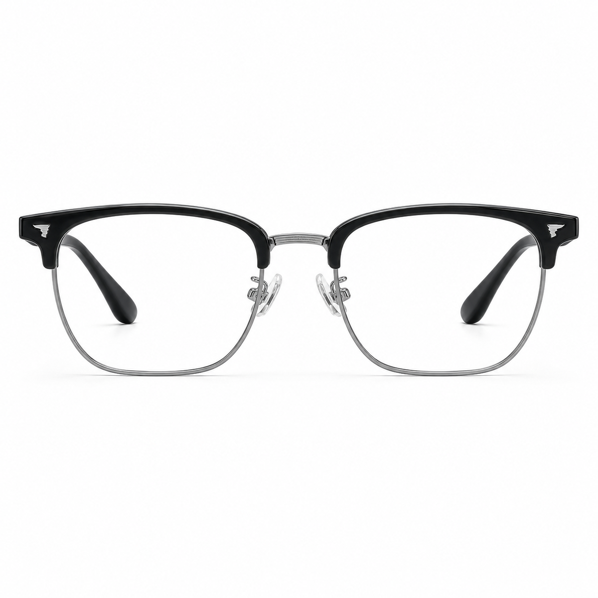 Matte Black/Gunmetal eyeglass frame, front product view
