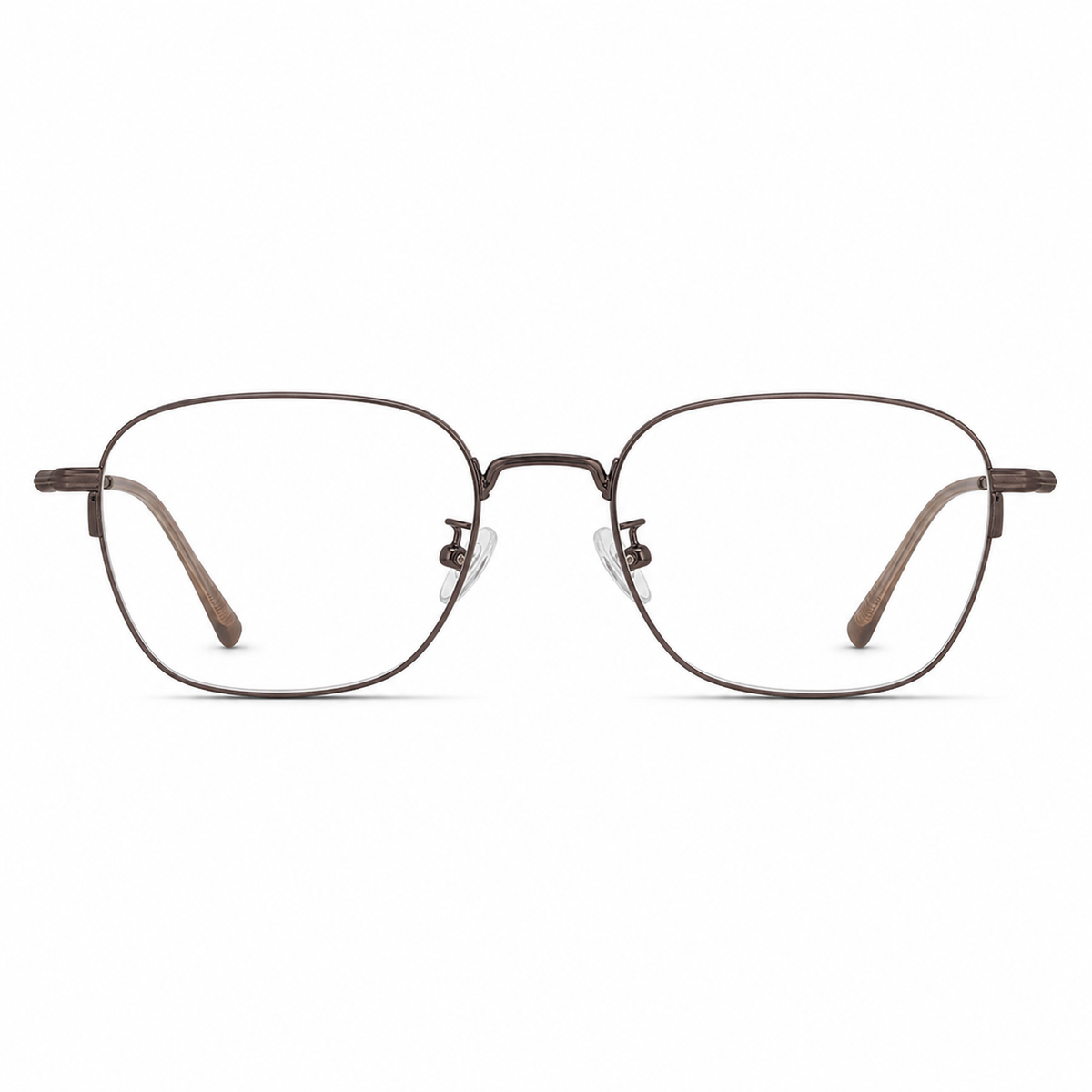 Coffee Brown eyeglass frame, front product view