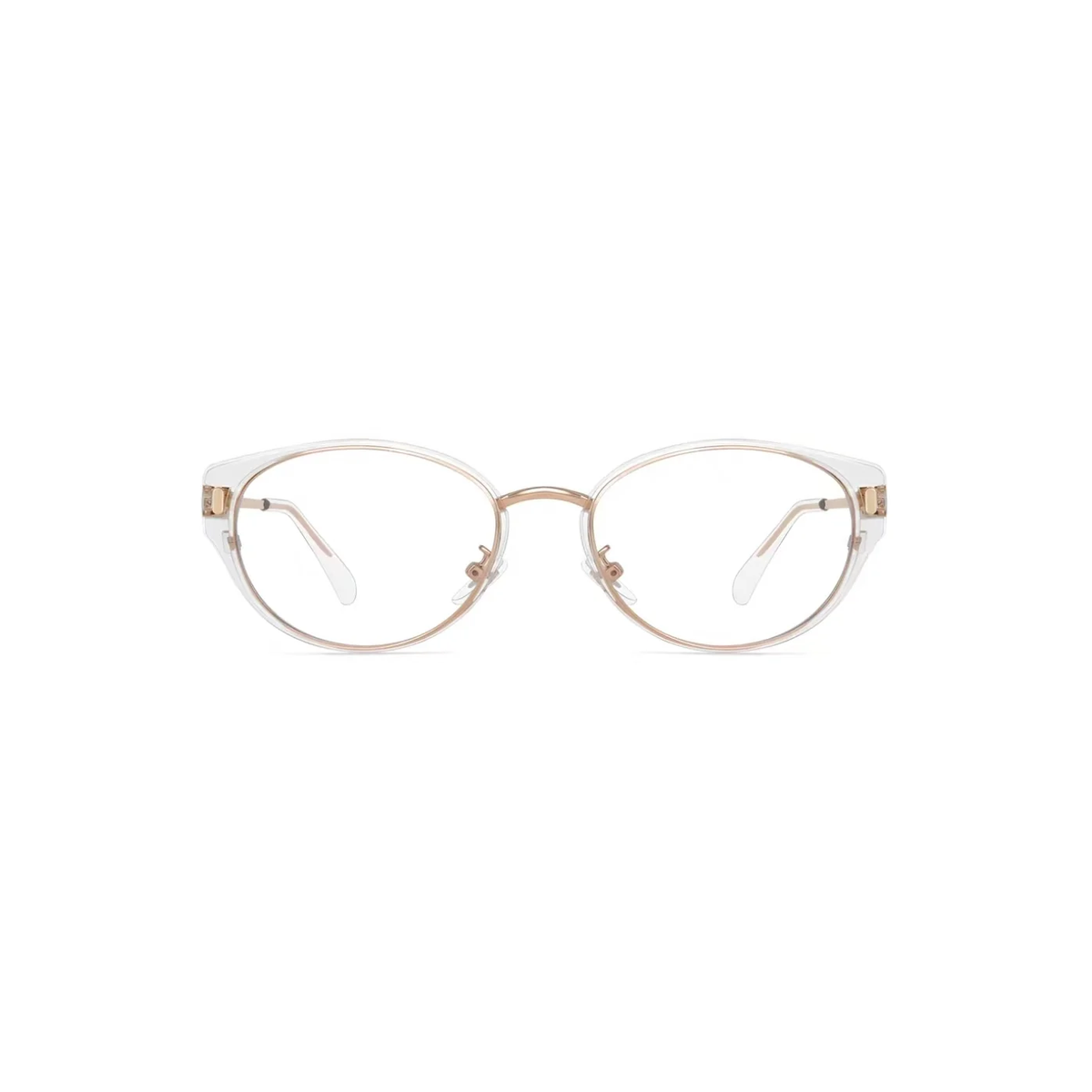 Crystal Clear eyeglass frame, front product view