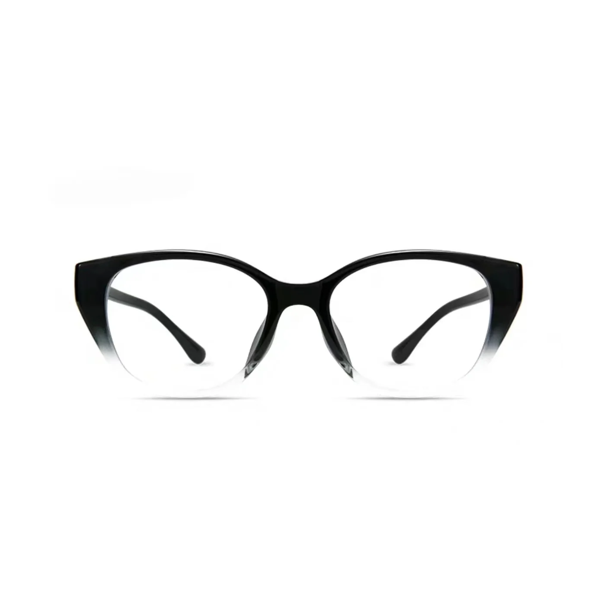 Black Gradient eyeglass frame, front product view
