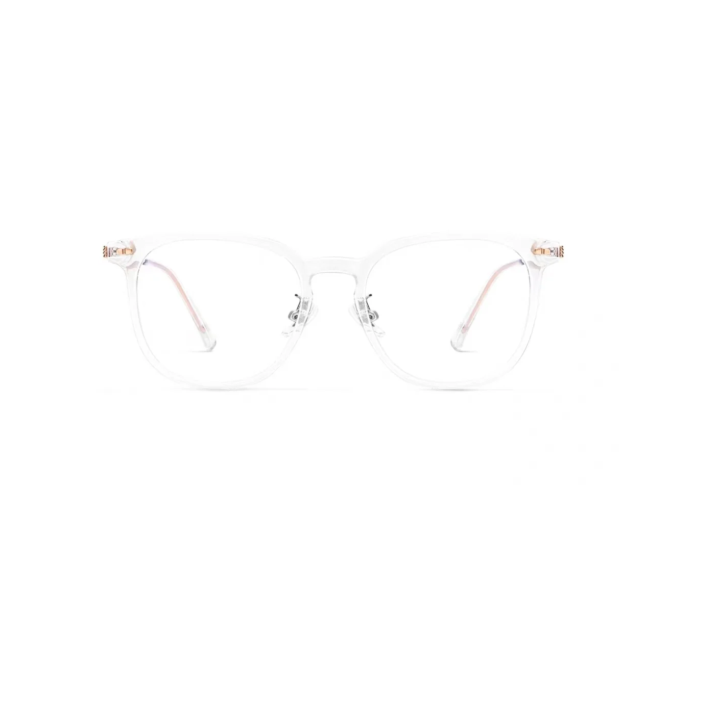 Crystal White eyeglass frame, front product view