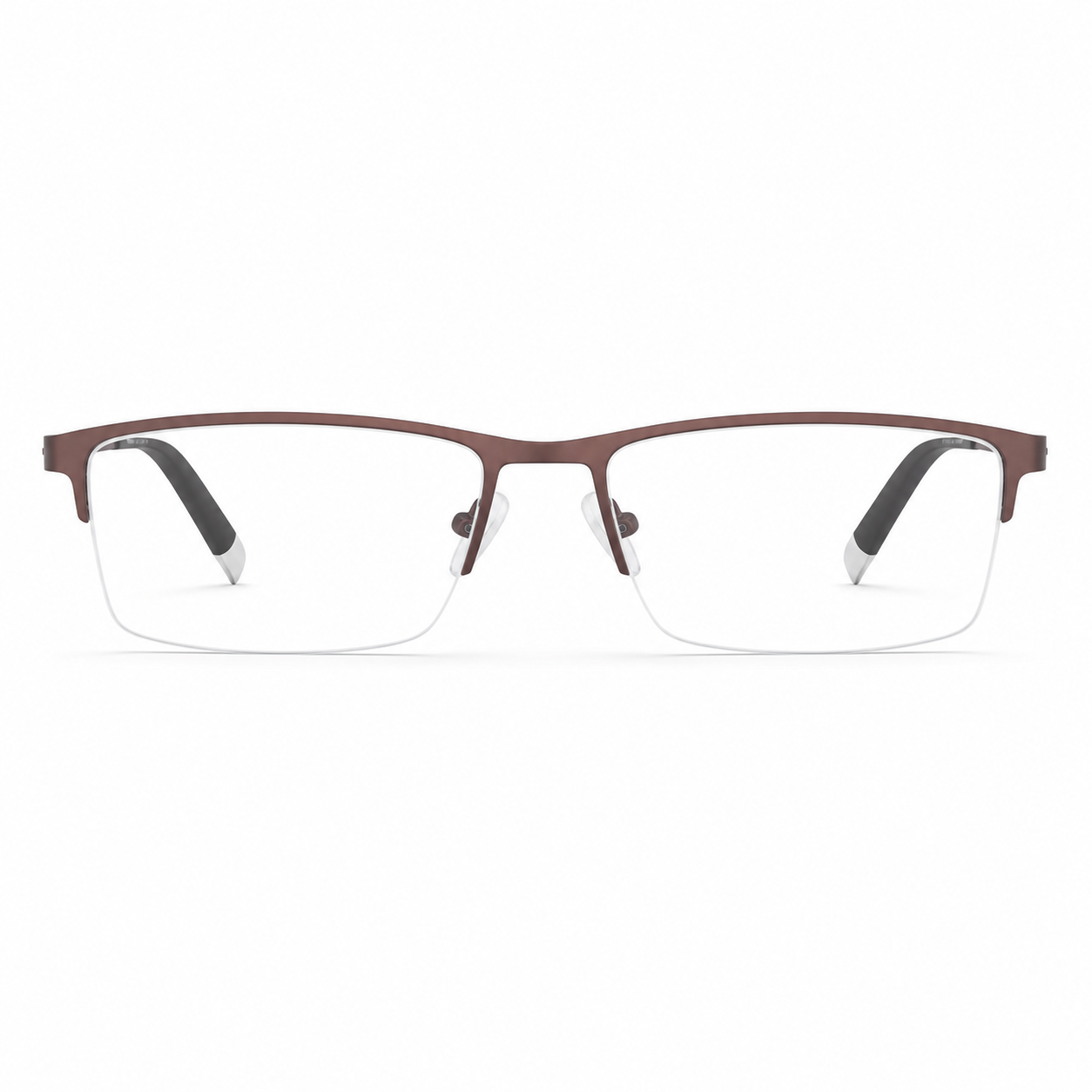 Coffee Brown eyeglass frame, front product view