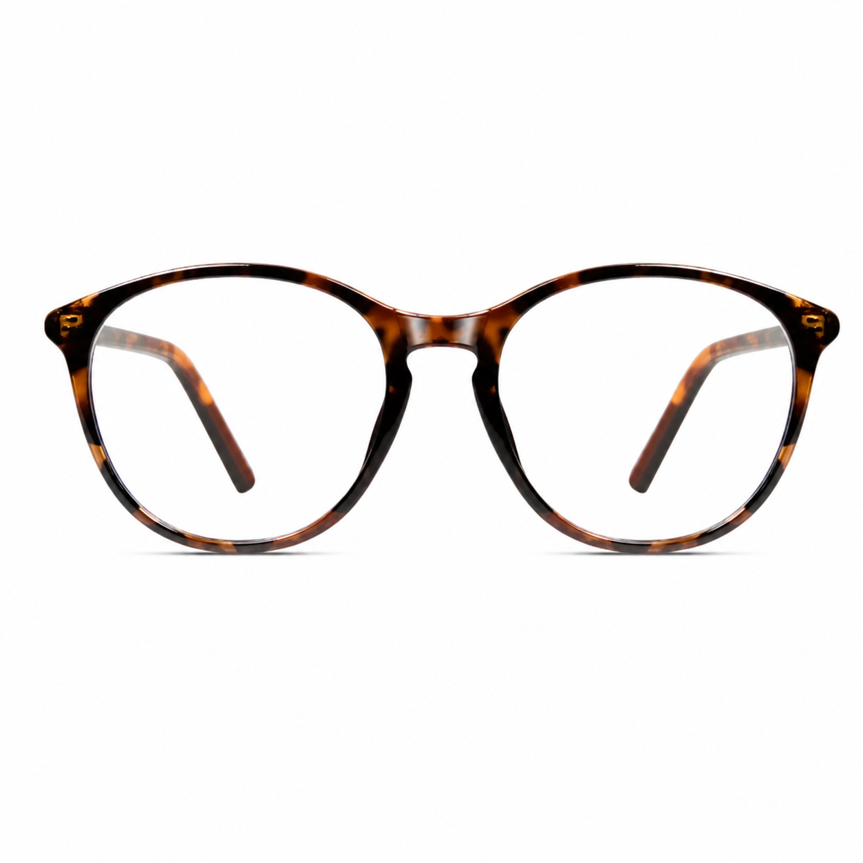 Tortoise Shell eyeglass frame, front product view