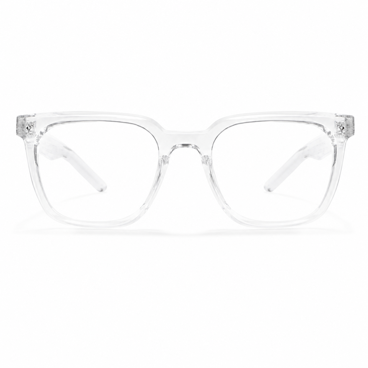 Crystal Clear eyeglass frame, front product view