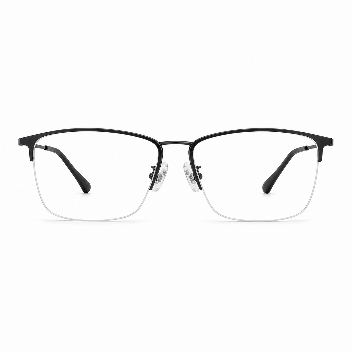 Gunmetal eyeglass frame, front product view