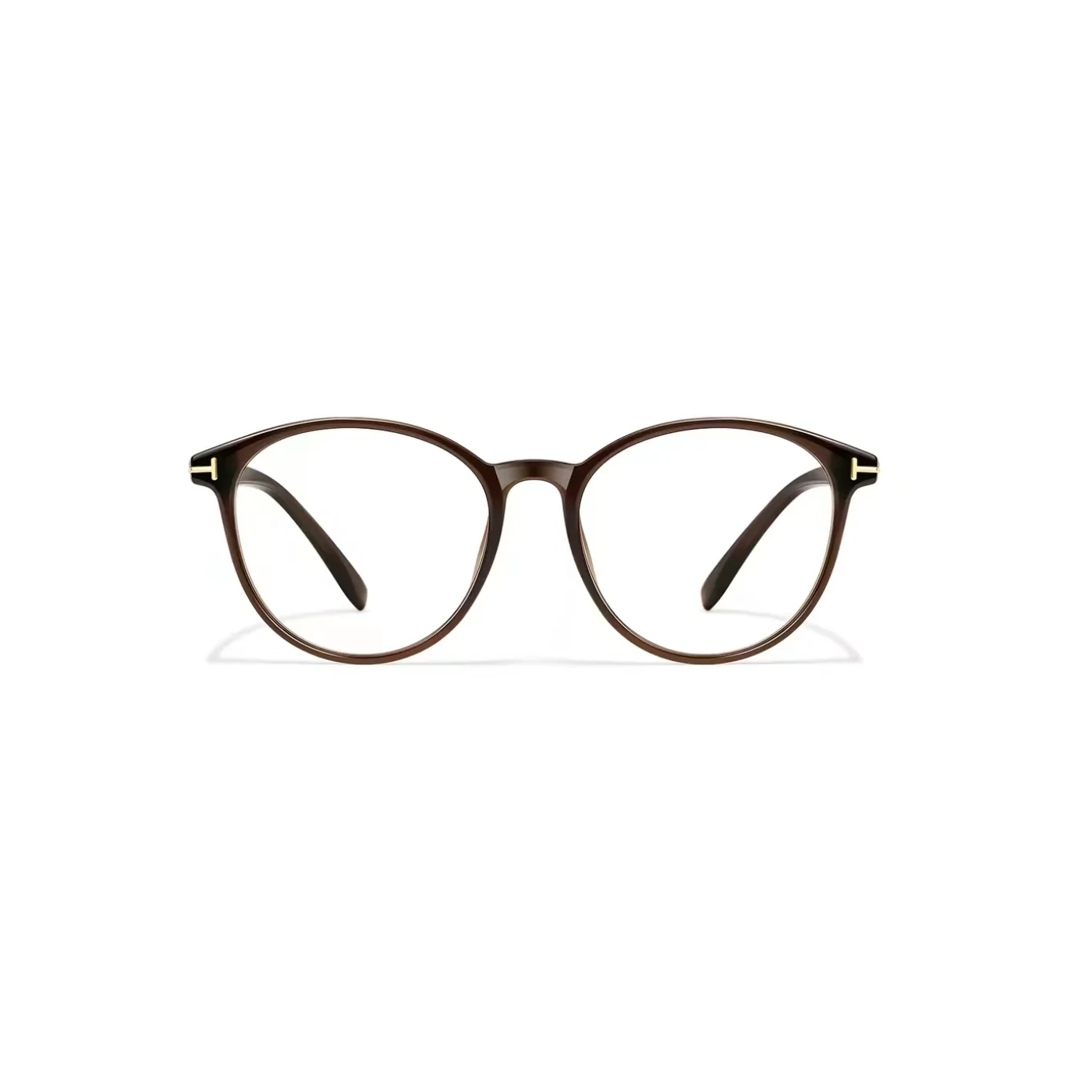 Chestnut Brown eyeglass frame, front product view