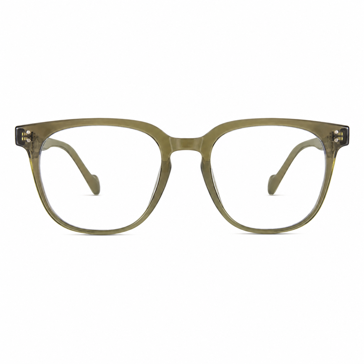 Cool Tea Brown eyeglass frame, front product view