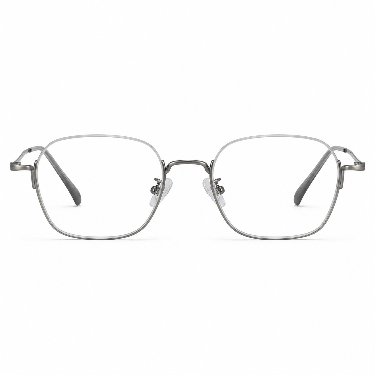 Gunmetal eyeglass frame, front product view