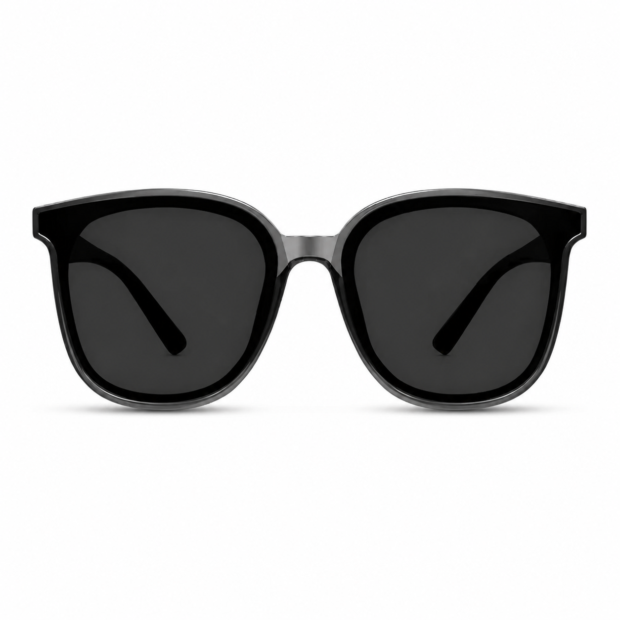 Gray Men's TR90 Oversized Polarised Driving Sunglasses, clean front product view