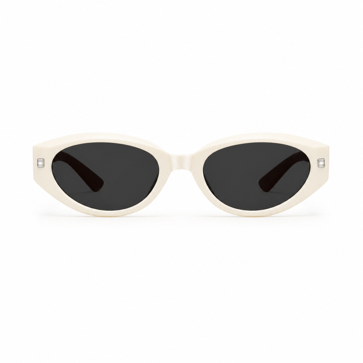 Ivory Women's Foldable Polarised Cat-Eye Sunglasses, clean front product view