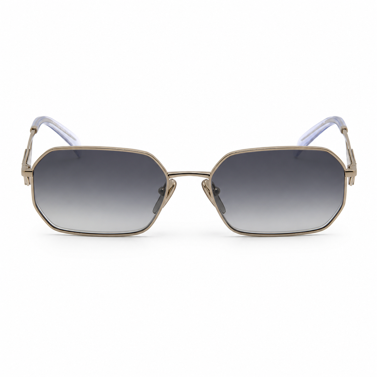 Gray Prada Unisex Acetate-Metal Geometric Sunglasses, clean front product view