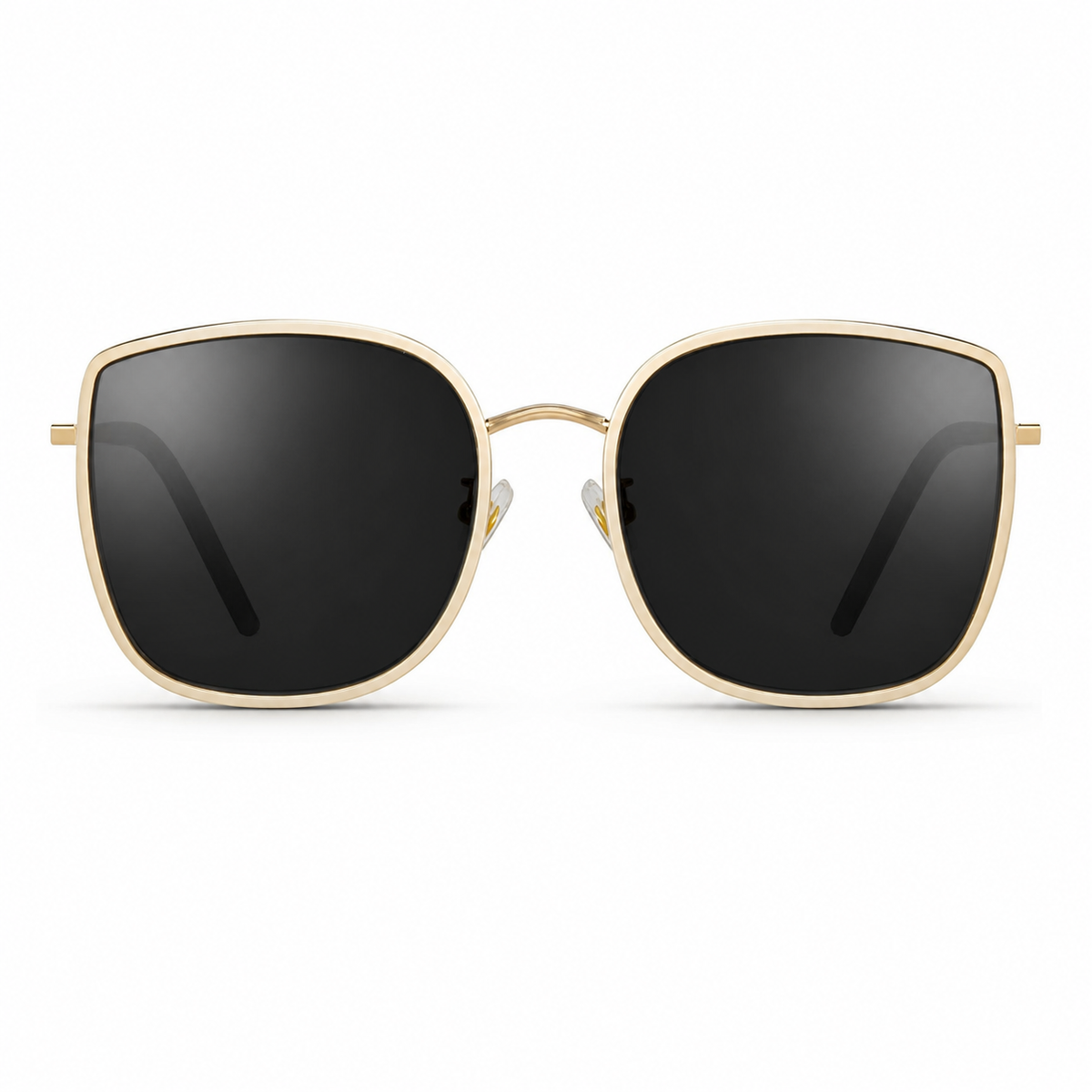 Platinum Unisex Alloy Square UV400 Sunglasses, clean front product view